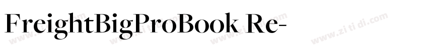 FreightBigProBook Re字体转换